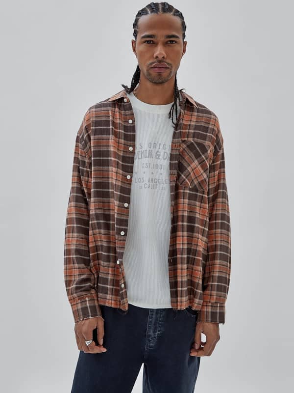 Guess Originals Flannel Ghingham Check Shirt