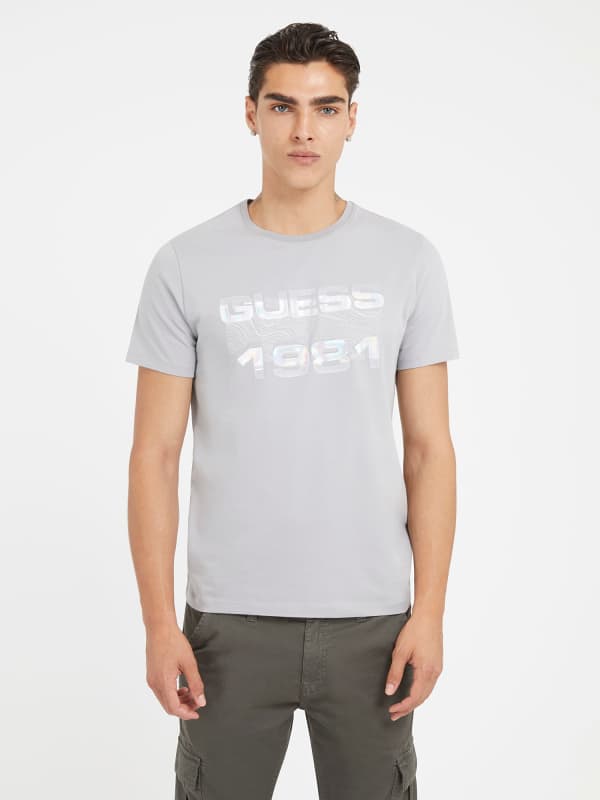 GUESS T-Shirt Stretch Frontlogo