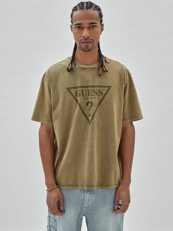 GUESS T-Shirt Logo Triangle