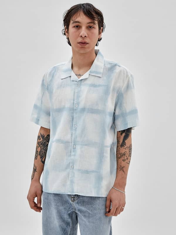 GUESS Camisa Con Estampado De Cuadros