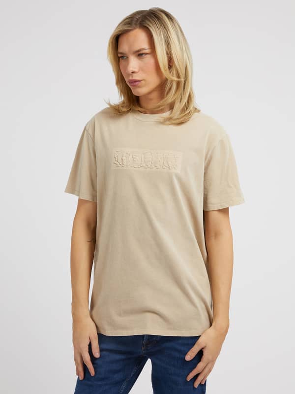 GUESS T-Shirt Logo Imprimé En Creux