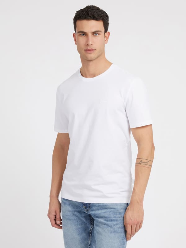 GUESS T-Shirt Broderie Logo Frontale