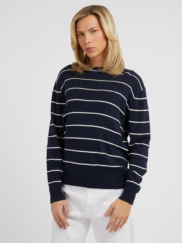 Guess Embossed Stripes Sweater