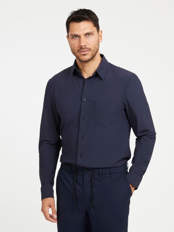 GUESS Camisa De Nailon Técnico Elástico