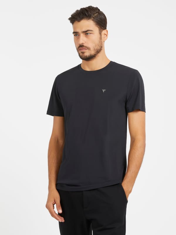 Guess Small Triangle Logo Stretch T-Shirt