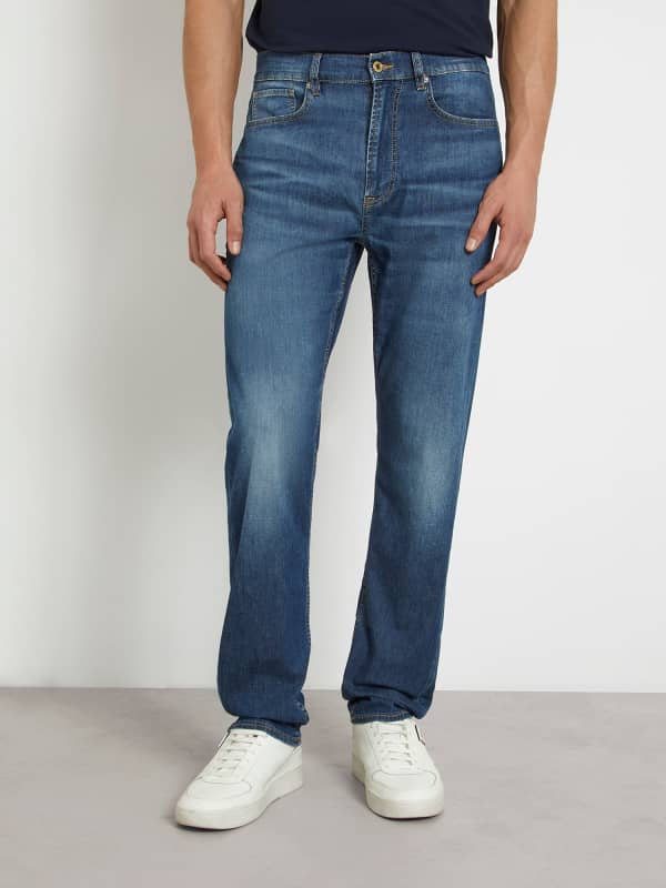 Guess Mid Rise Relaxed Denim Pant