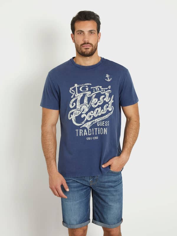 GUESS T-Shirt Stampa Frontale