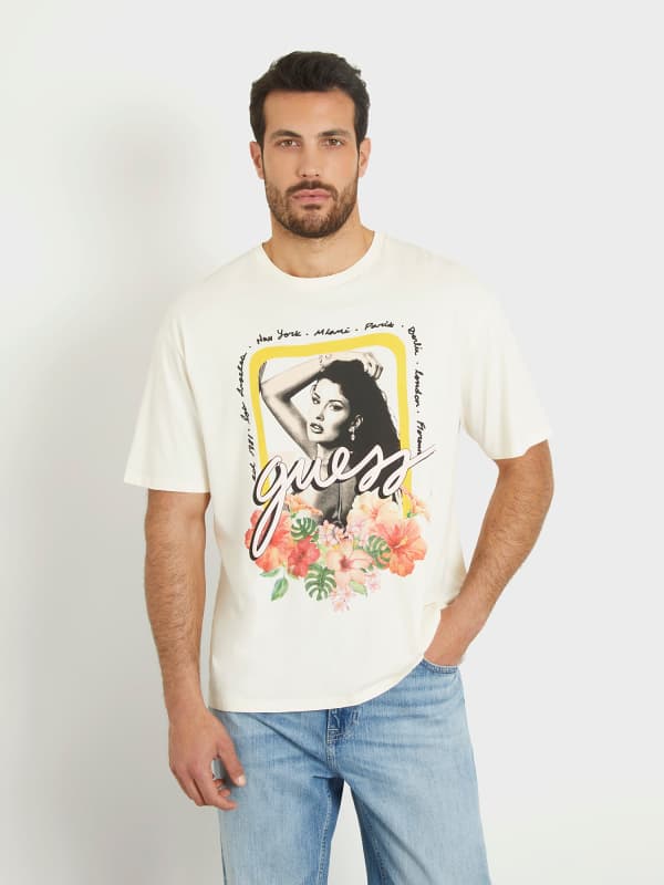 Guess Front Print T-Shirt