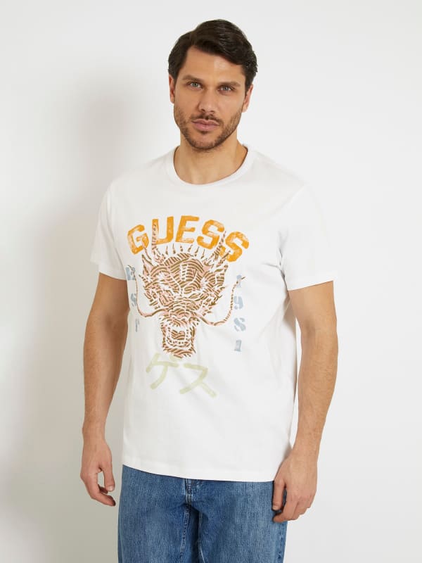 GUESS T-Shirt Imprimé Frontal