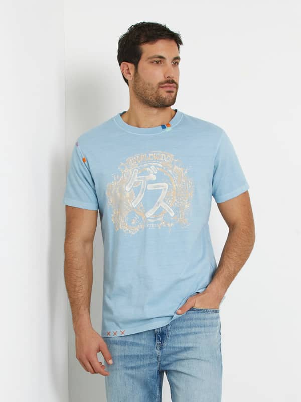 GUESS T-Shirt Imprimé Frontal