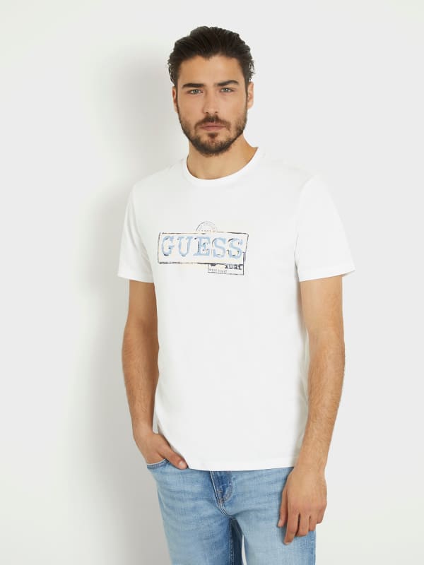 GUESS T-Shirt Met Logo Op De Voorkant