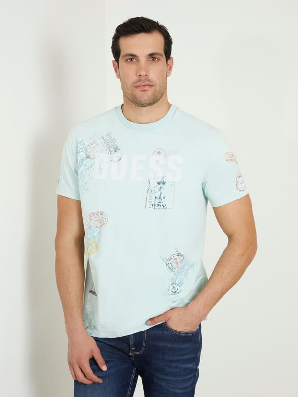 GUESS T-Shirt Met Logo Op De Voorkant