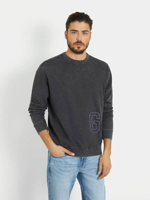 Guess Side Logo Patch Sweatshirt