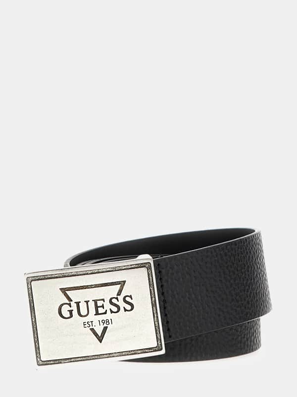 Guess Logo-Detail Plaque Belt