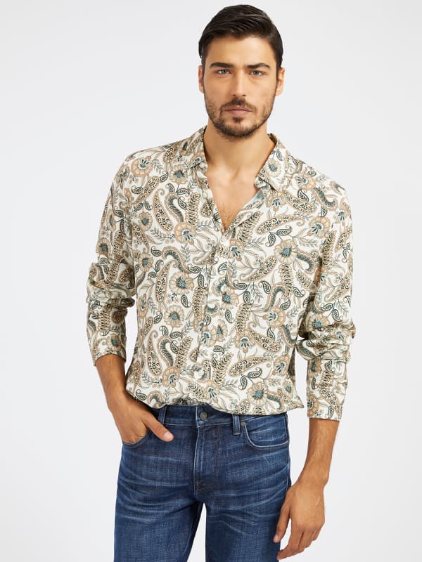 GUESS Camisa Con Estampado Paisley