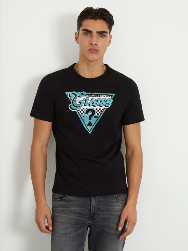 GUESS T-Shirt Logo Triangle