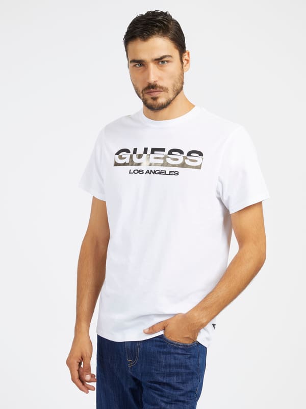 GUESS T-Shirt Met Logo Op De Voorkant