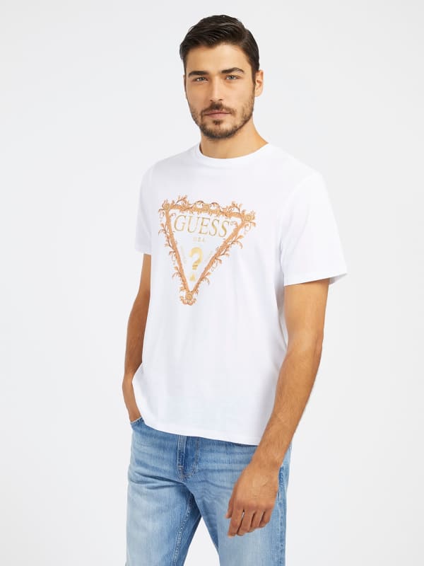 GUESS Camiseta Con Triángulo Logo