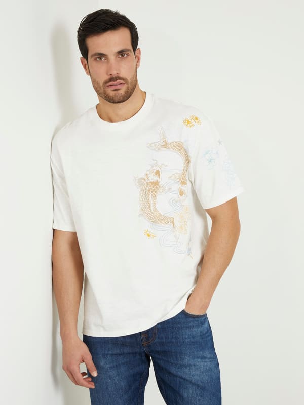 GUESS T-Shirt Met Borduursel