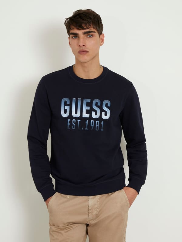 GUESS Felpa Logo Ricamato