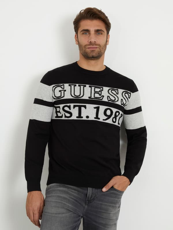 GUESS Sweater Met Logo Op De Voorkant