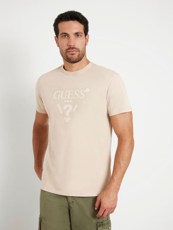 GUESS T-Shirt Logo Triangulaire