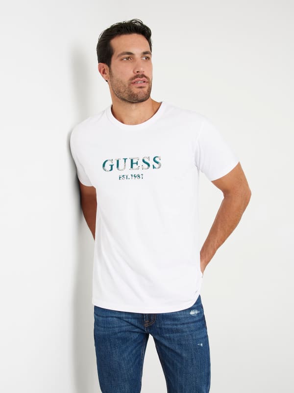 GUESS T-Shirt Logo Brodé