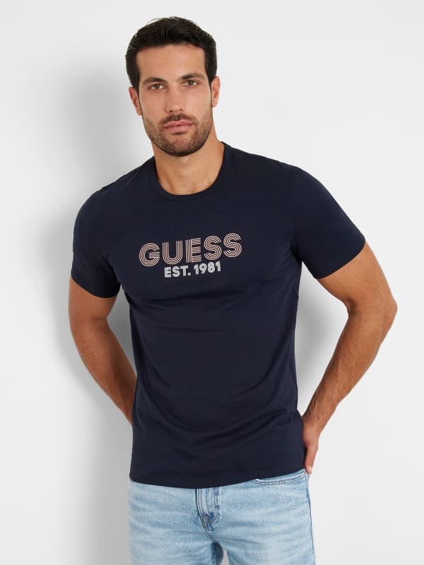 Guess Front Logo Stretch T-Shirt