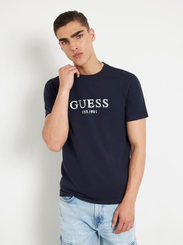 GUESS Camiseta Elástica Con Logotipo Frontal