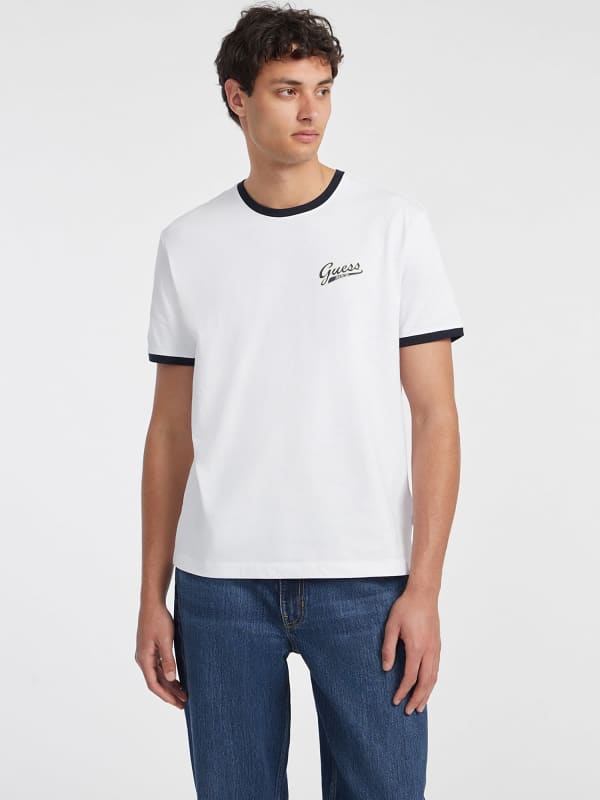 GUESS T-Shirt Lettrage Logo Poitrine