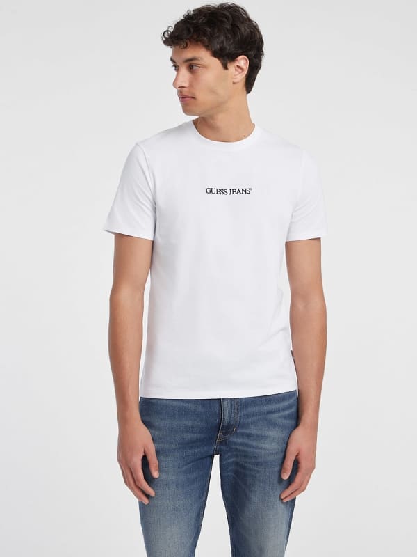 GUESS T-Shirt Slim Logo Brodé