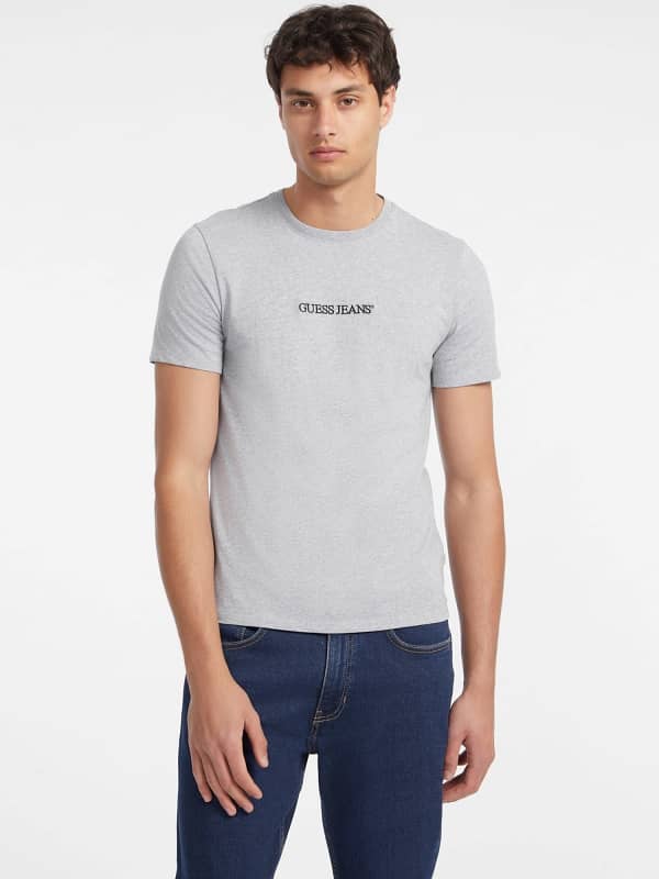 GUESS T-Shirt Slim Logo Brodé