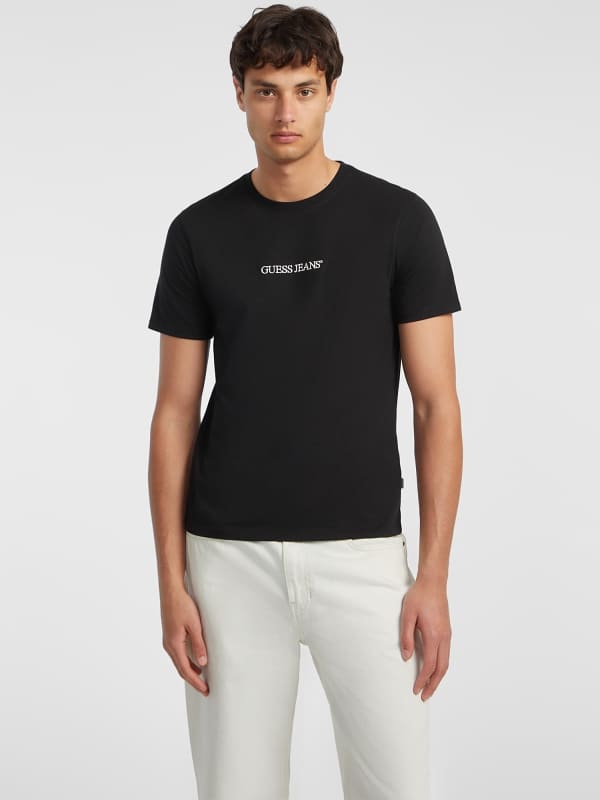 GUESS T-Shirt Slim Logo Brodé