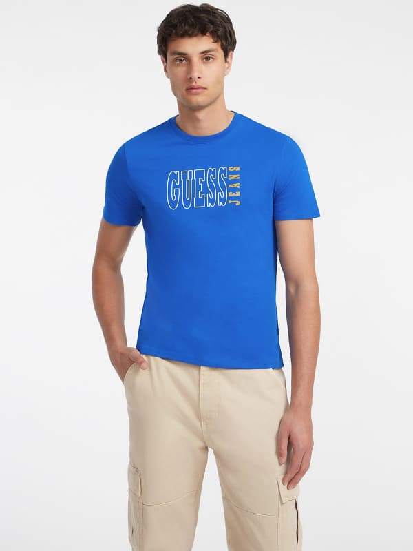 GUESS Camiseta Con Logotipo Perfilado Corte Slim