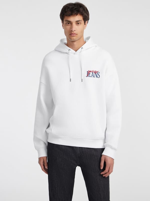 GUESS Mixed Chest Logo Hoodie