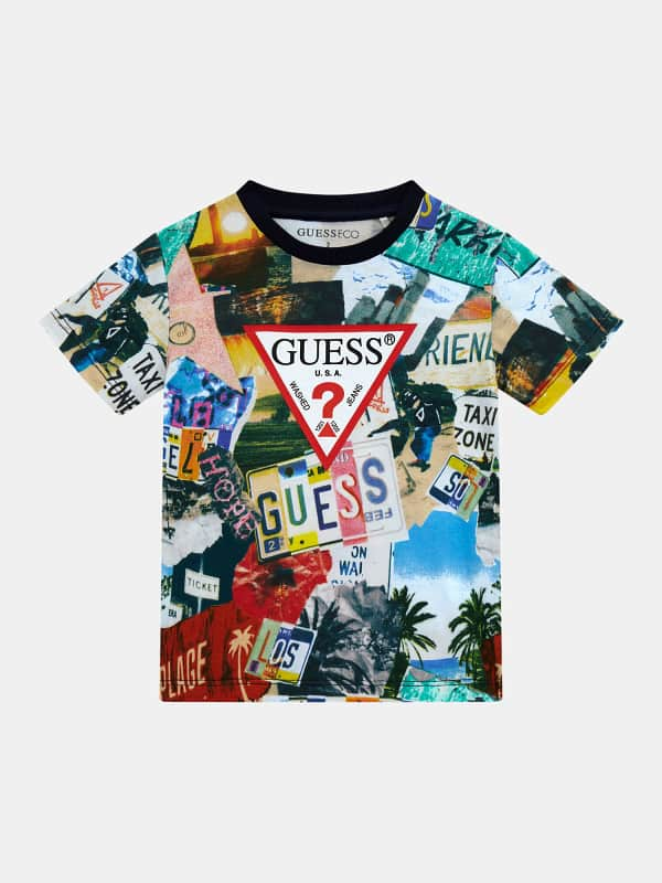 GUESS T-Shirt Met Print All-Over