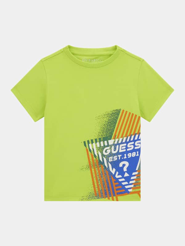 GUESS T-Shirt Imprimé Logo Frontal