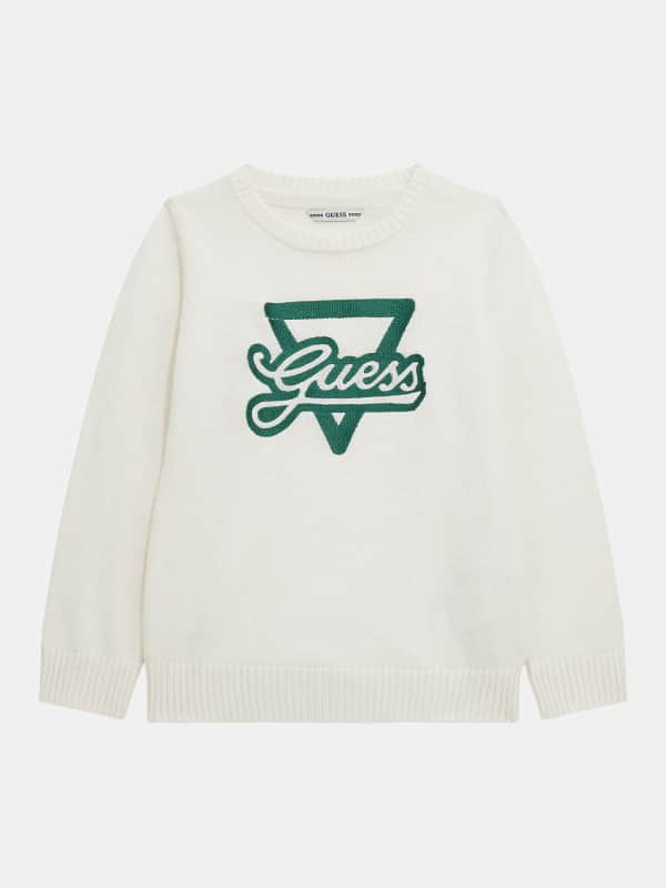 Guess Front Logo Embroidery Sweater