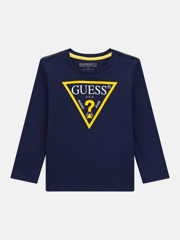 Guess Kids Triangle Logo Sleeves T-Shirt