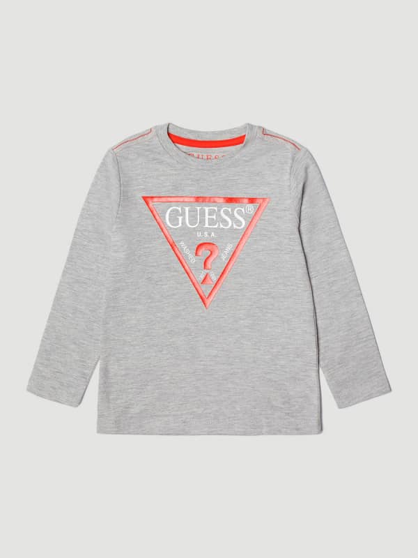 Guess Kids Triangle Logo Sleeves T-Shirt