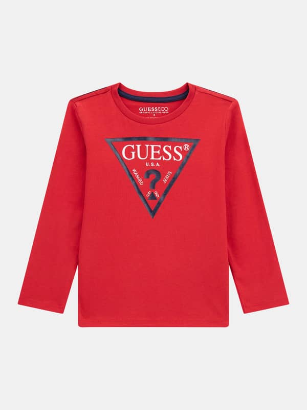 GUESS Camiseta Con Triángulo Logo