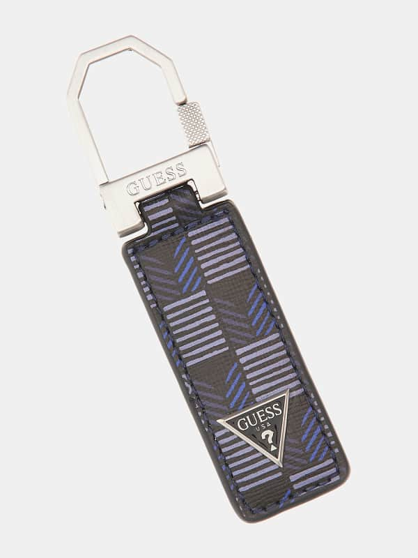 Guess Geometric Print Keyring