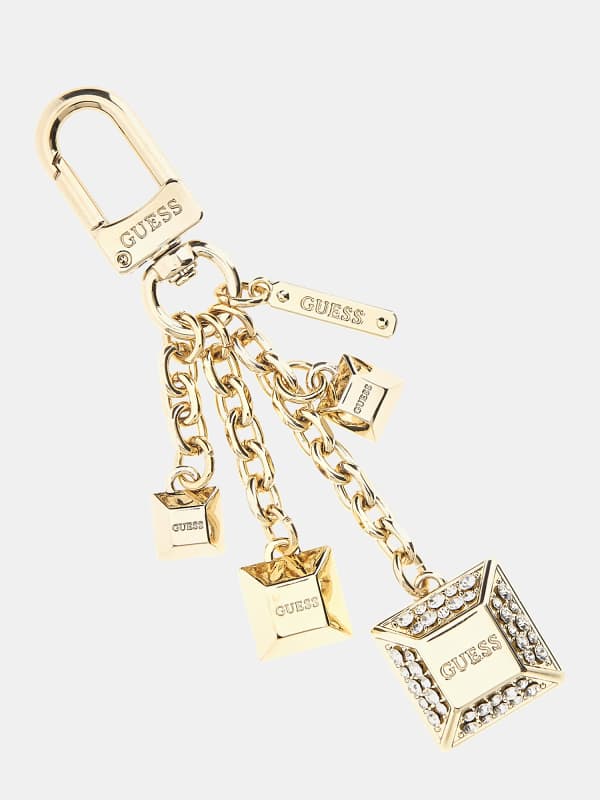 Guess Keyring With Charm Appliqués