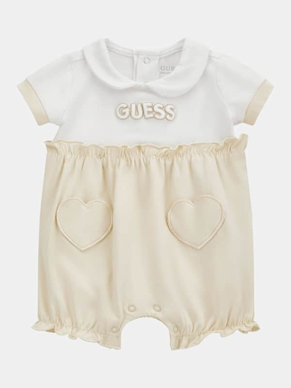 Guess Kids Heart-Shaped Patch Romper