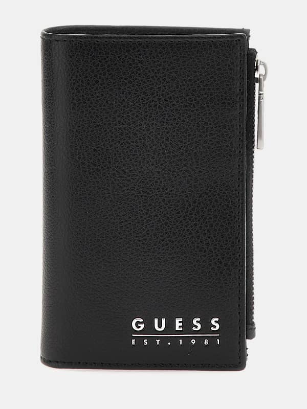 GUESS Portemonnaie Fidenza Echtes Leder