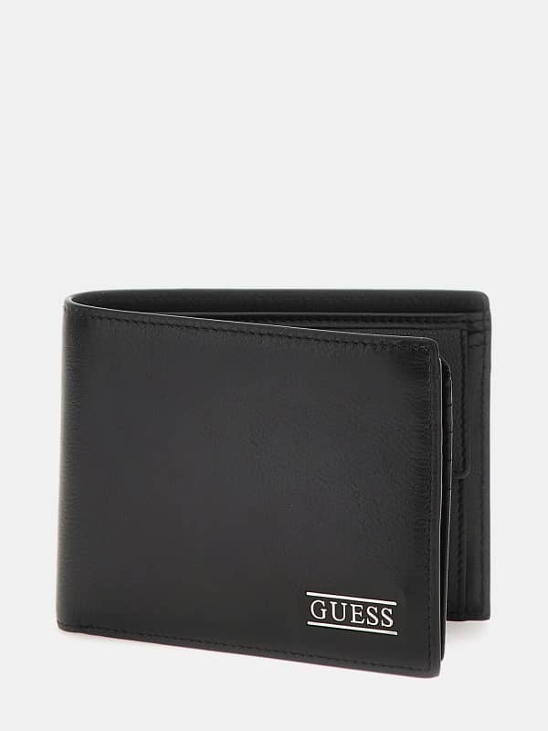 GUESS Portefeuille New Boston Cuir Véritable