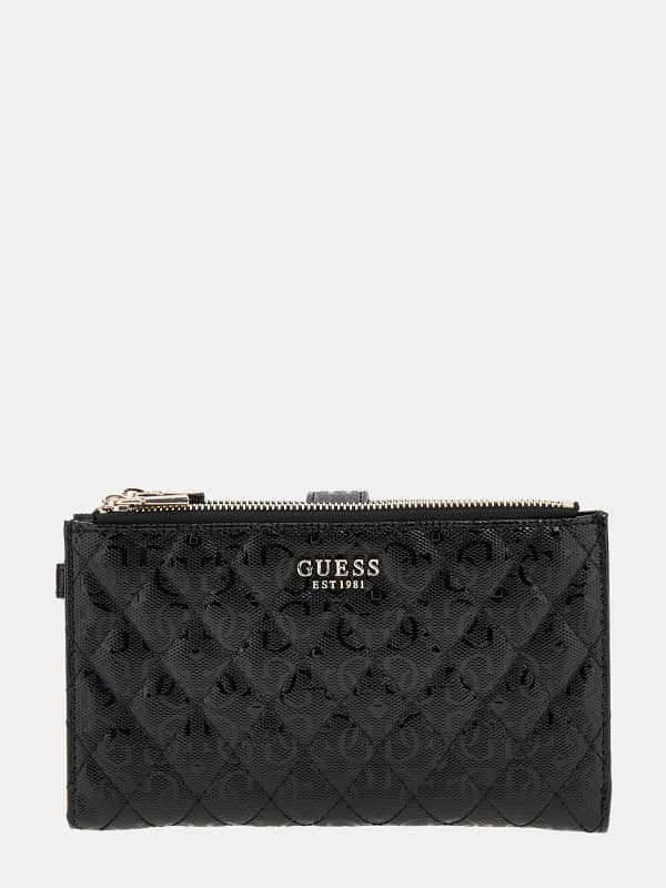 GUESS Portemonnaie Organizer Yarmilla 4G-Logo Lackoptik