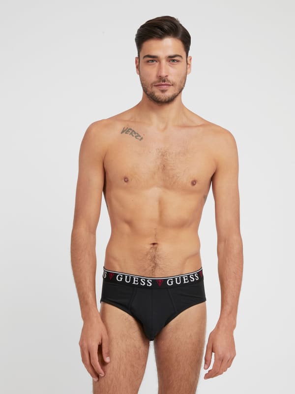 Guess 3 Pack Briefs With Logo Band