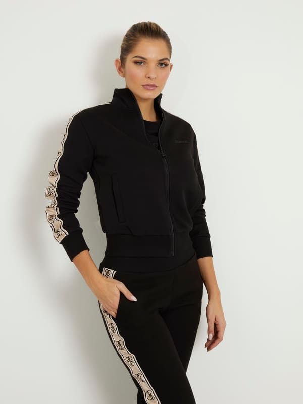 GUESS Sweatjacke Mit Seitlichem Logoband