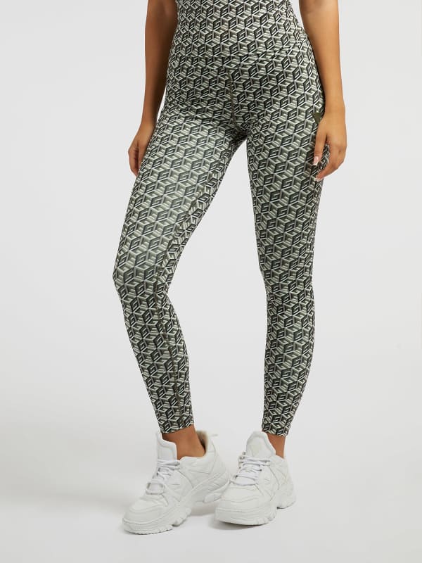 GUESS Leggings Allover-G Cube-Logo